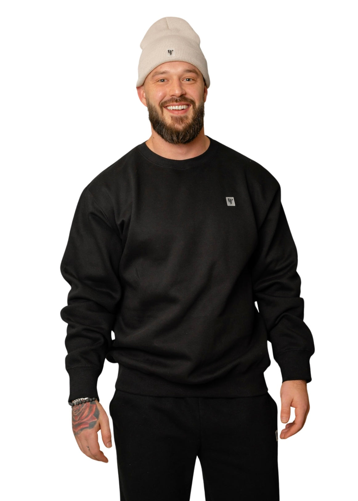 Vintage Varsity Sweatshirt - Black