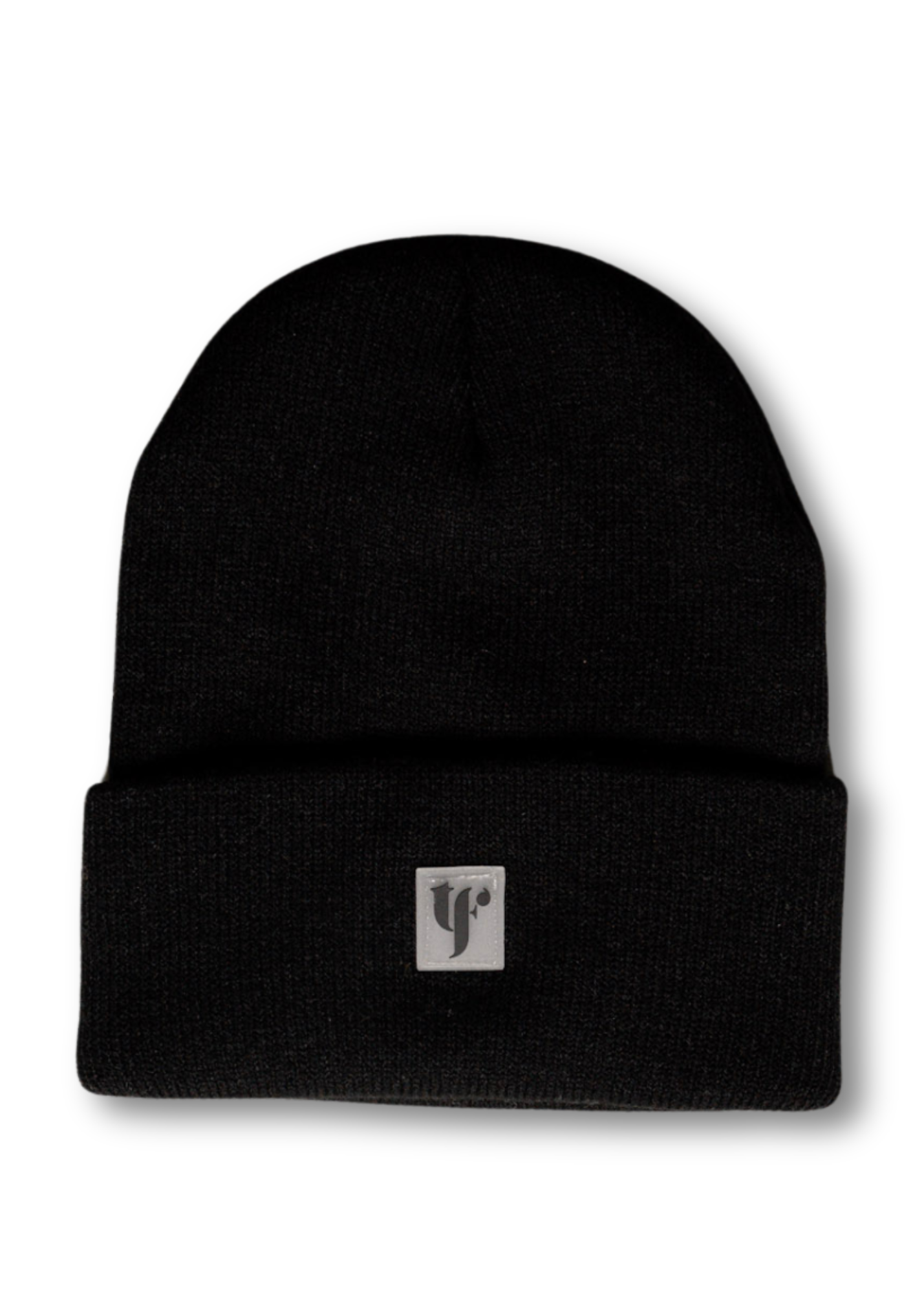 Ribbed Knit Beanie - Black