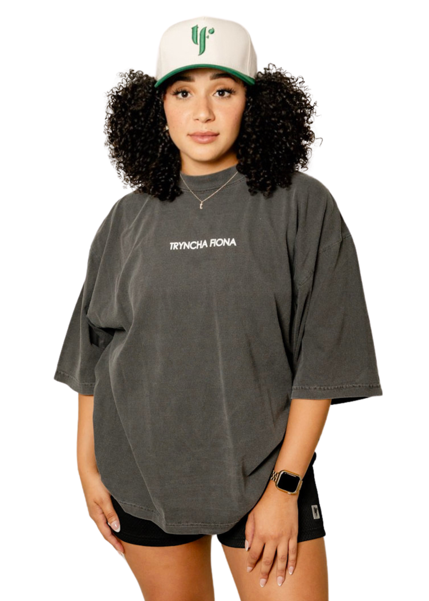 Oversized Drop Shoulder Tee - Smoke