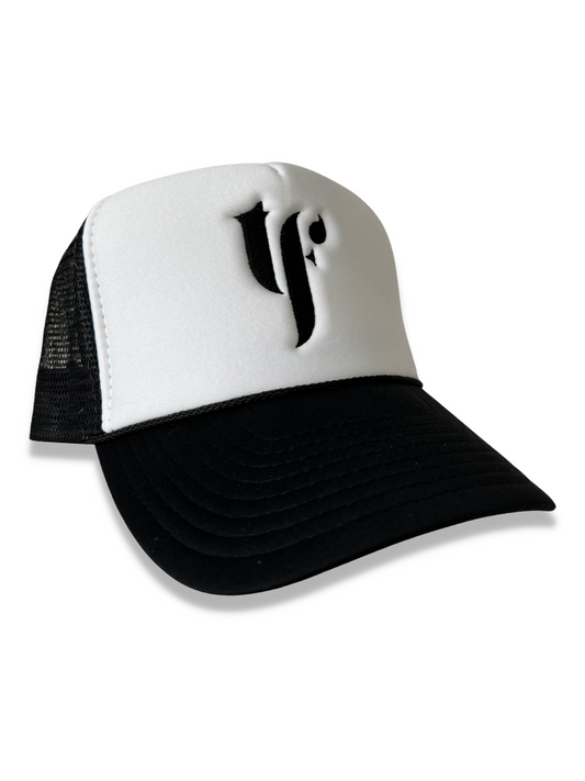 Dani Trucker Hat - Black & White